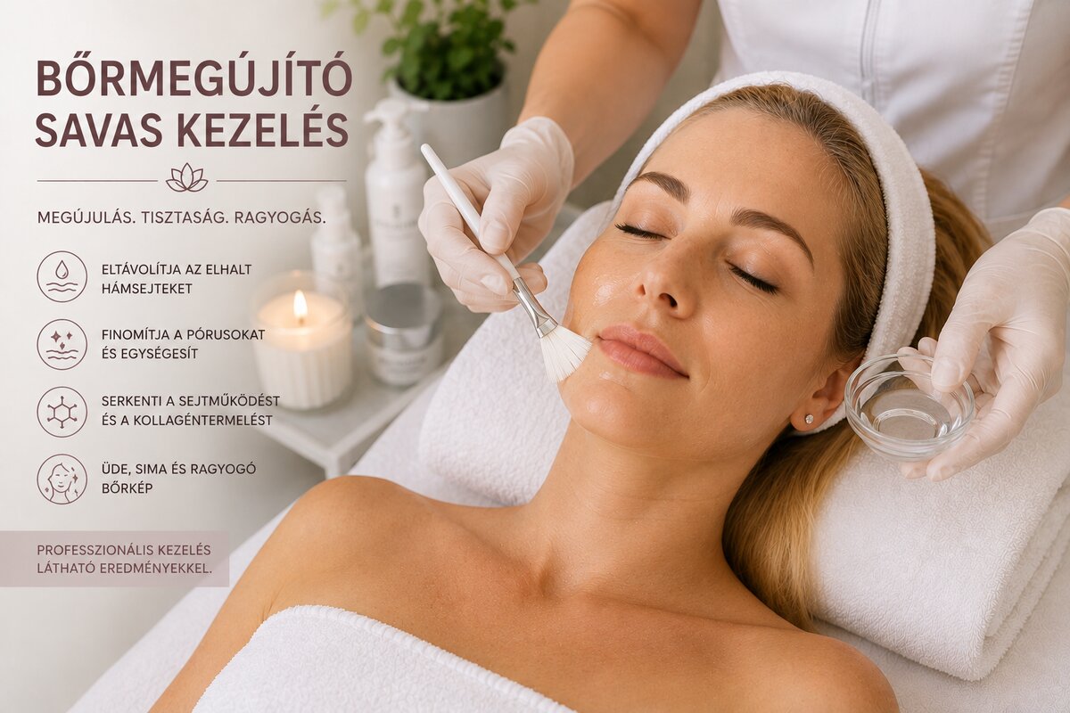 Bőrmegújító savas kezelés