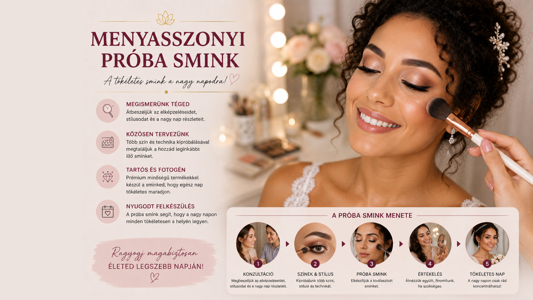 Menyasszonyi próbasmink