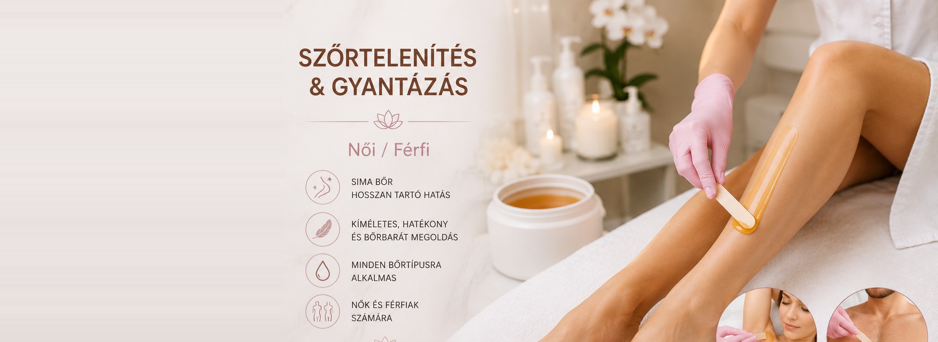 Szőrtelenítés és gyantázás
